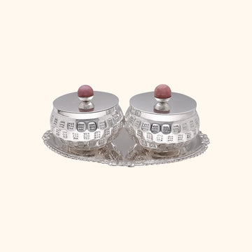 925 Silver Exquisite Bowl and Tray